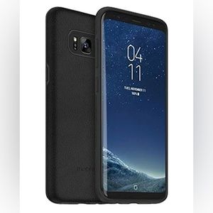 Mophie Samsung Galaxy S8+ Charge Force Leather Case + Powerstation Mini -Black